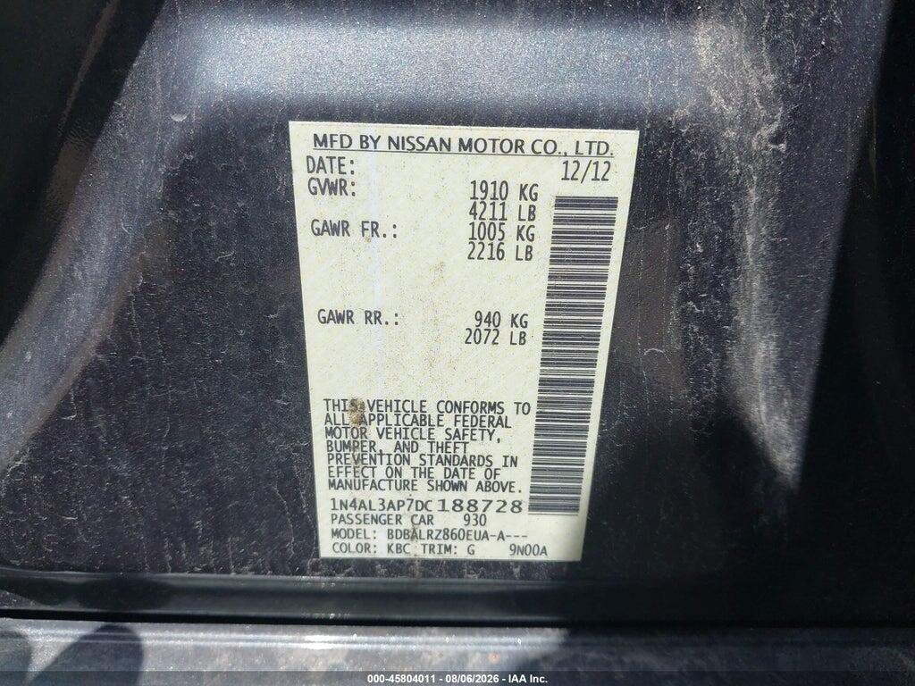 1N4AL3AP7DC188728 2013 NISSAN ALTIMA photo no. 9