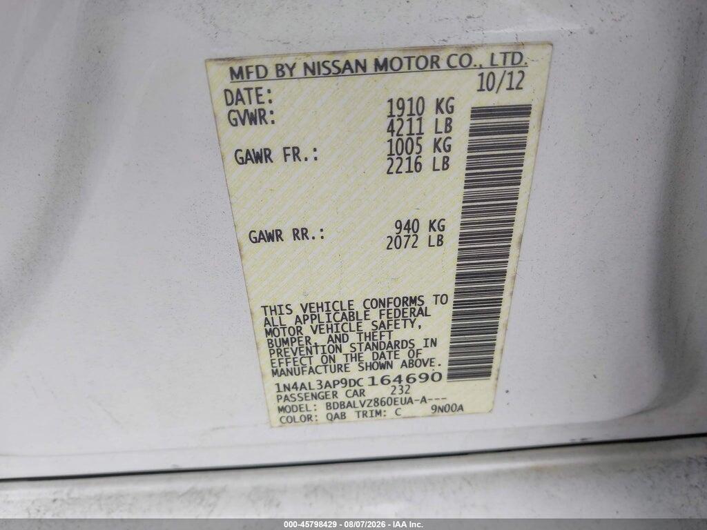 1N4AL3AP9DC164690 2013 NISSAN ALTIMA photo no. 9