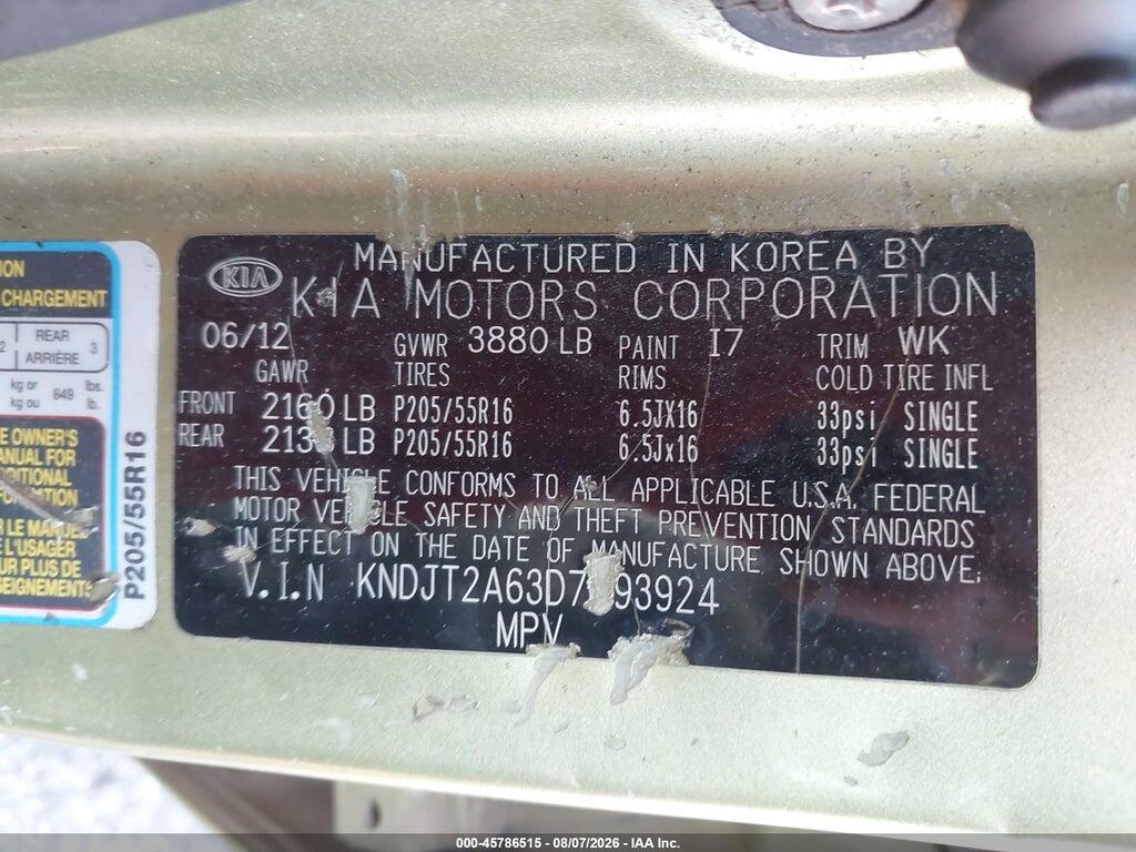 KNDJT2A63D7493924 2013 KIA SOUL photo no. 9