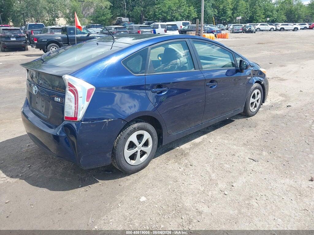 JTDKN3DU2E0383584 2014 TOYOTA PRIUS photo no. 4