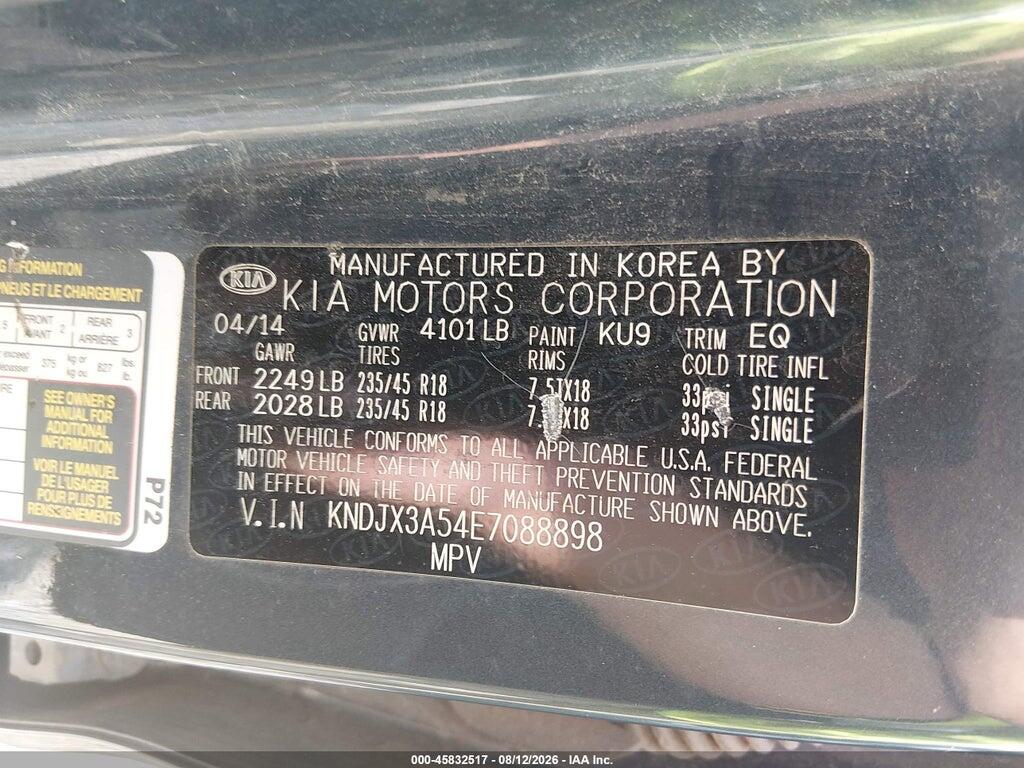 KNDJX3A54E7088898 2014 KIA SOUL photo no. 9