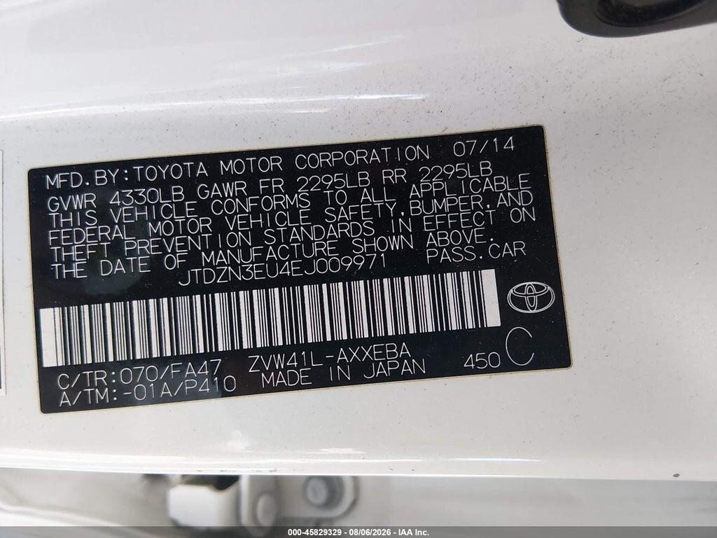 JTDZN3EU4EJ009971 2014 TOYOTA PRIUS V photo no. 9