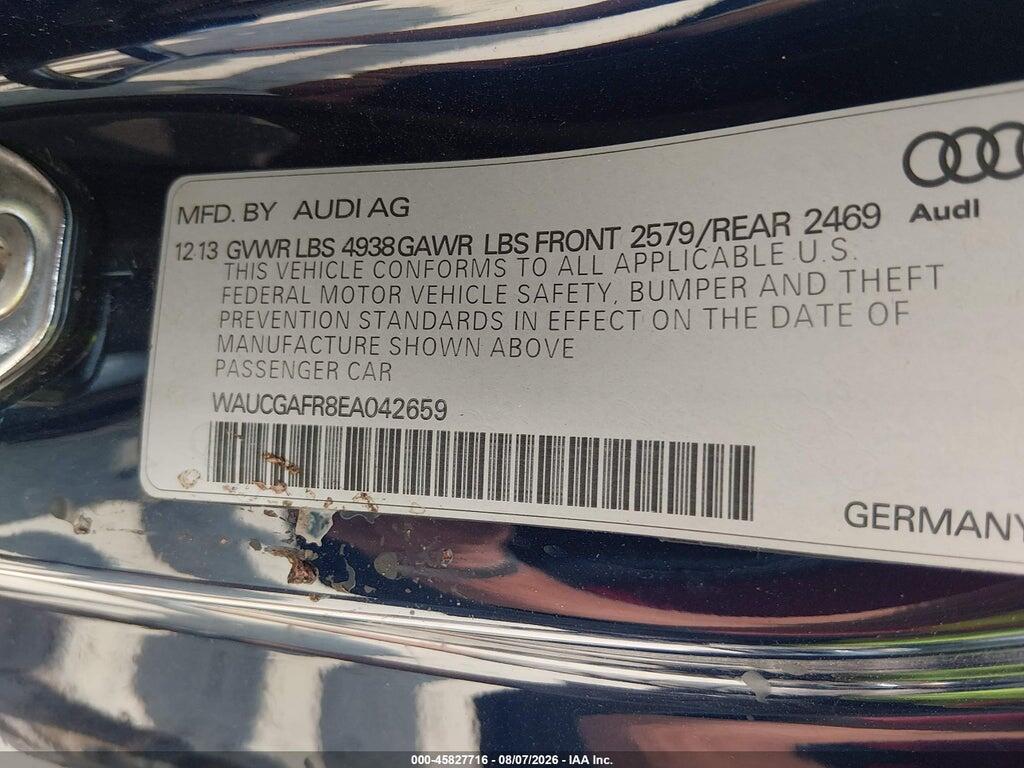 WAUCGAFR8EA042659 2014 AUDI S5 photo no. 9