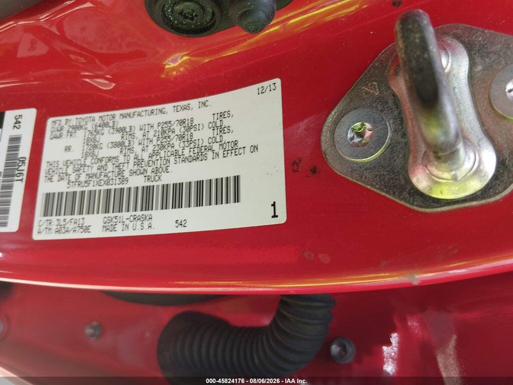5TFRU5F1XEX031389 2014 TOYOTA TUNDRA photo no. 9