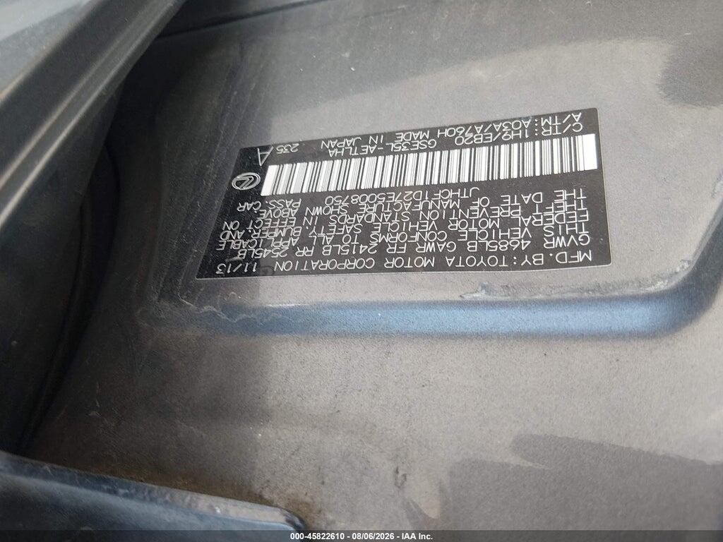 JTHCF1D27E5008750 2014 LEXUS IS 250 photo no. 9