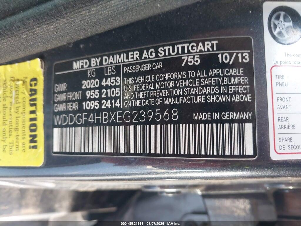 WDDGF4HBXEG239568 2014 MERCEDES-BENZ C 250 photo no. 9