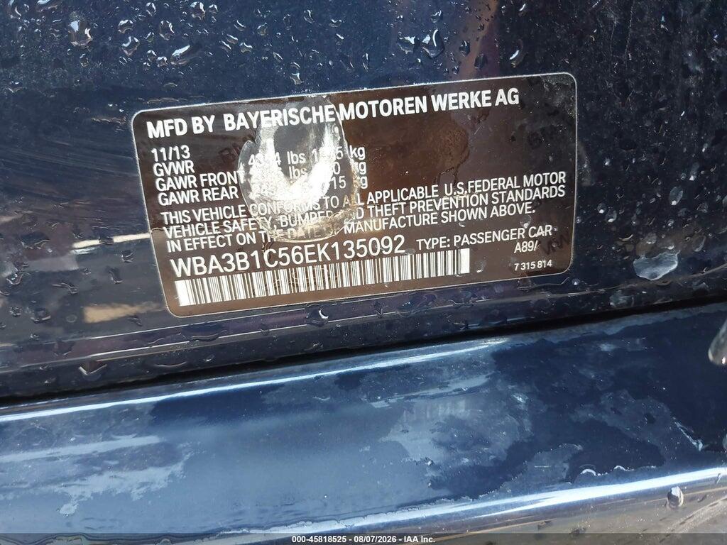 WBA3B1C56EK135092 2014 BMW 320I photo no. 9