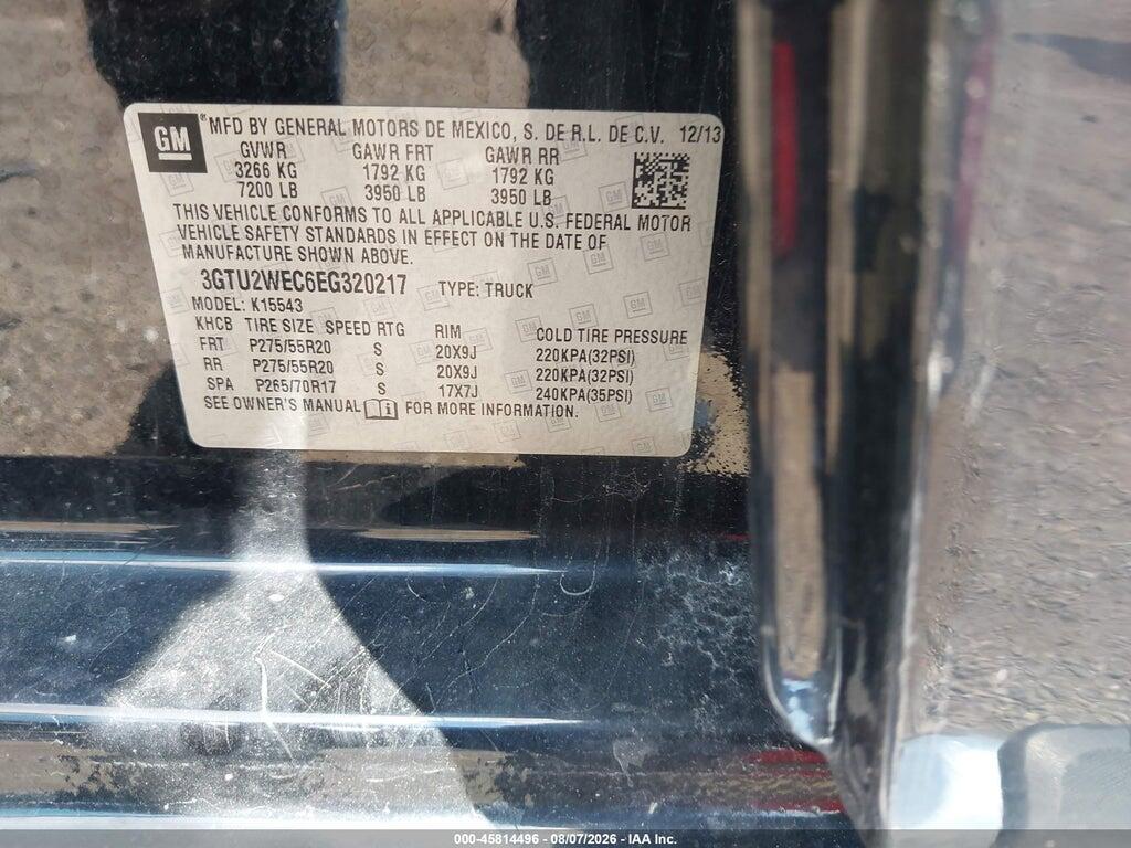 3GTU2WEC6EG320217 2014 GMC SIERRA 1500 photo no. 9