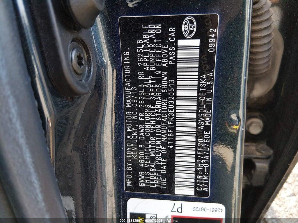 4T1BF1FK3EU320513 2014 TOYOTA CAMRY photo no. 9
