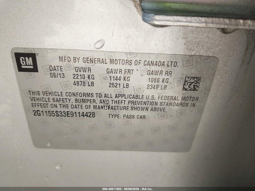 2G1155S33E9114428 2014 CHEVROLET IMPALA photo no. 9