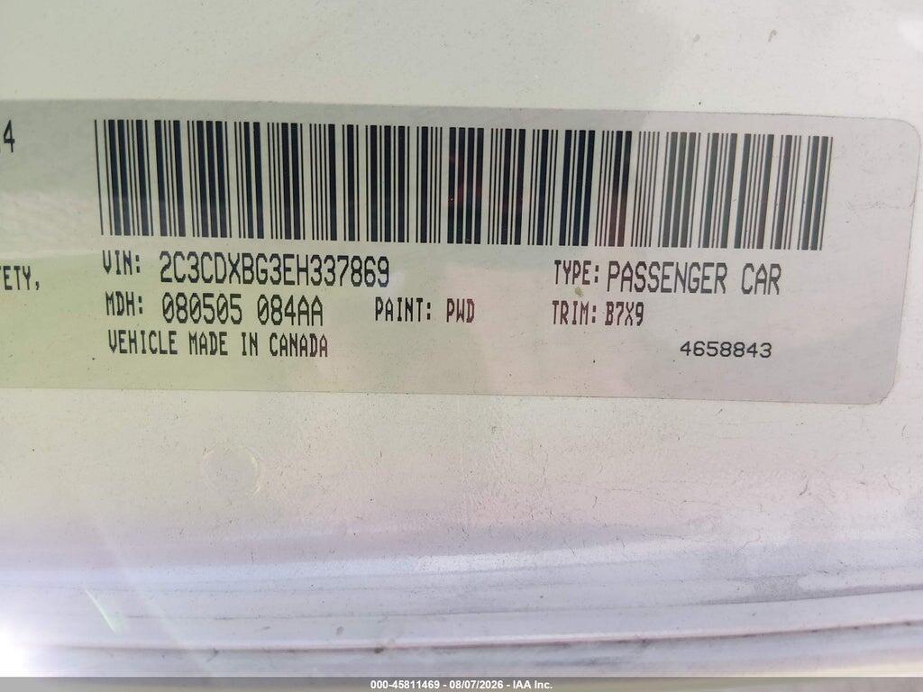 2C3CDXBG3EH337869 2014 DODGE CHARGER photo no. 9