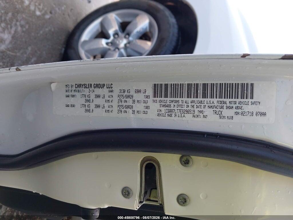 1C6RR7LT7ES296519 2014 RAM 1500 photo no. 9