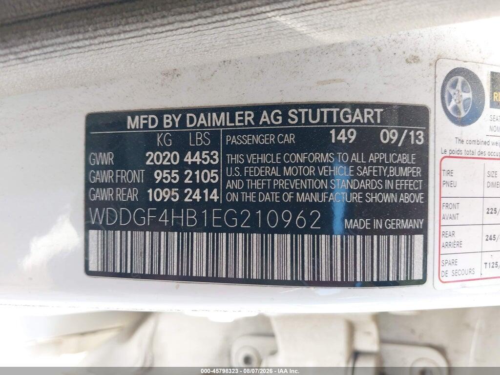 WDDGF4HB1EG210962 2014 MERCEDES-BENZ C 250 photo no. 9