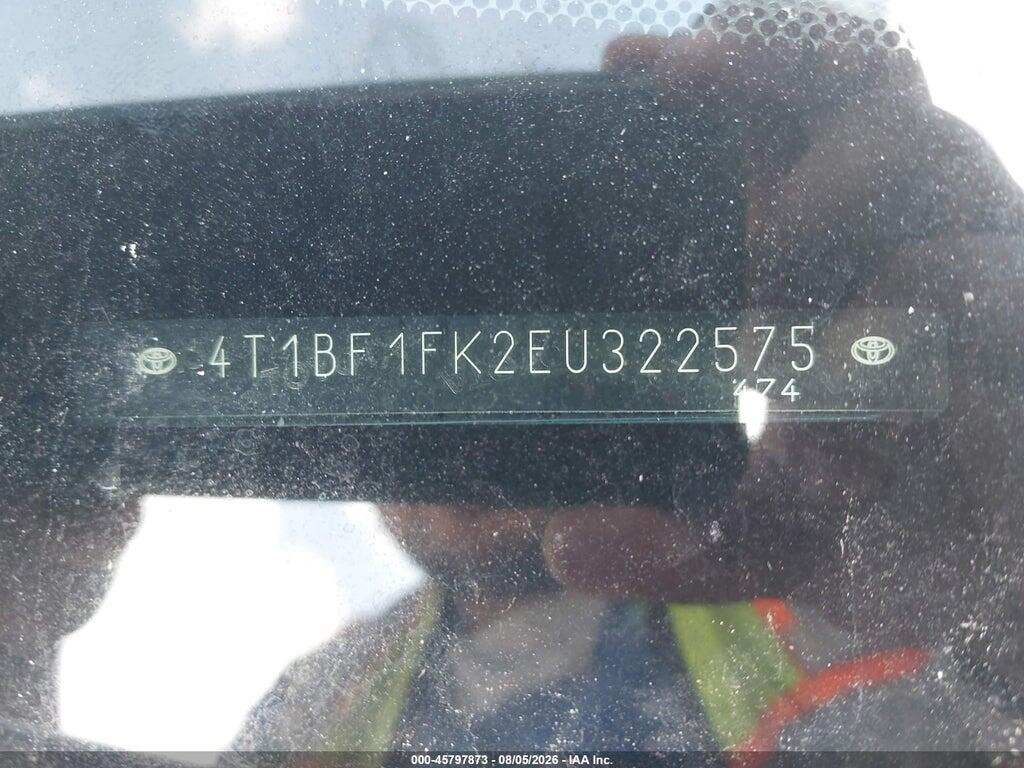 4T1BF1FK2EU322575 2014 TOYOTA CAMRY photo no. 9