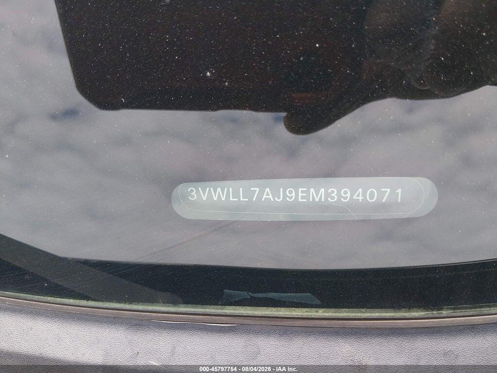 3VWLL7AJ9EM394071 2014 VOLKSWAGEN JETTA photo no. 9