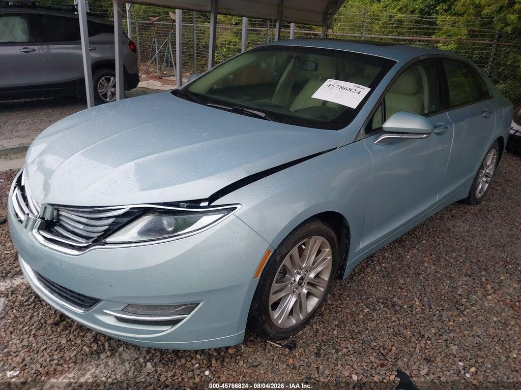 3LN6L2LU7ER828660 2014 LINCOLN MKZ HYBRID photo no. 2