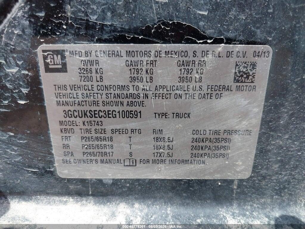 3GCUKSEC3EG100591 2014 CHEVROLET SILVERADO 1500 photo no. 9