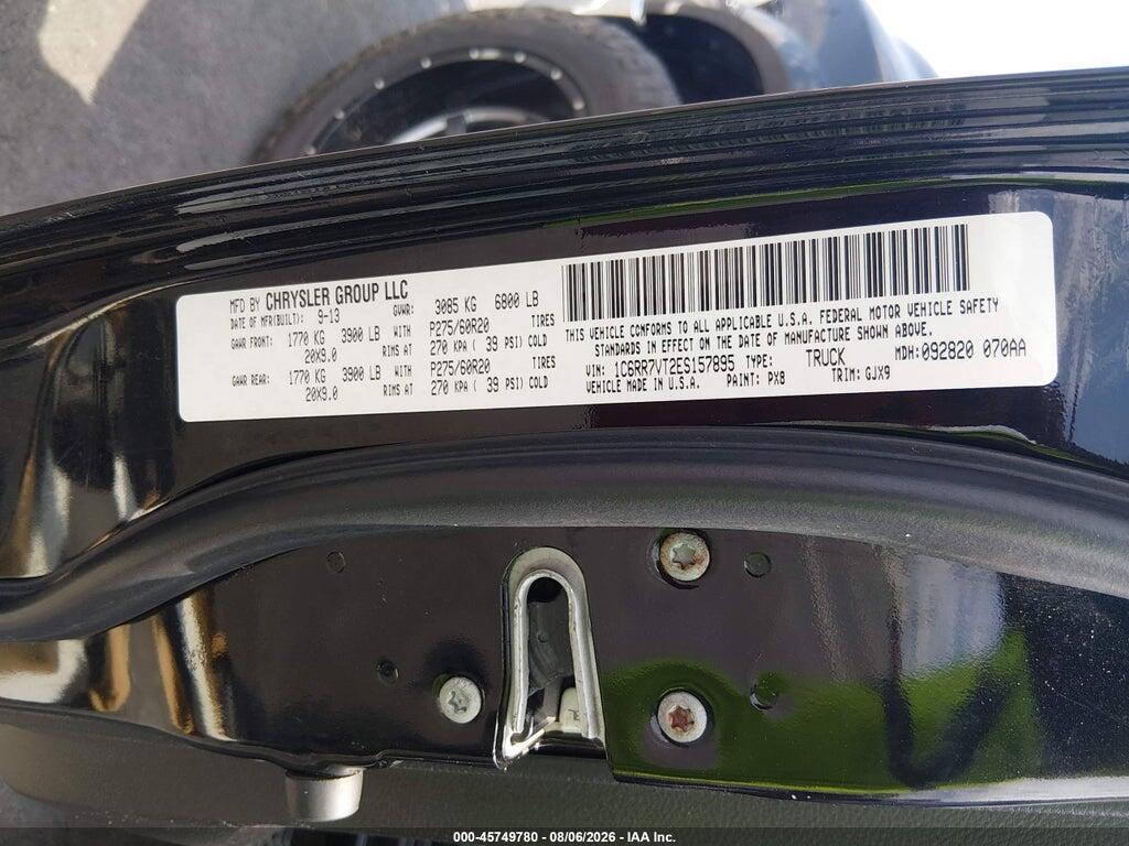 1C6RR7VT2ES157895 2014 RAM 1500 photo no. 9