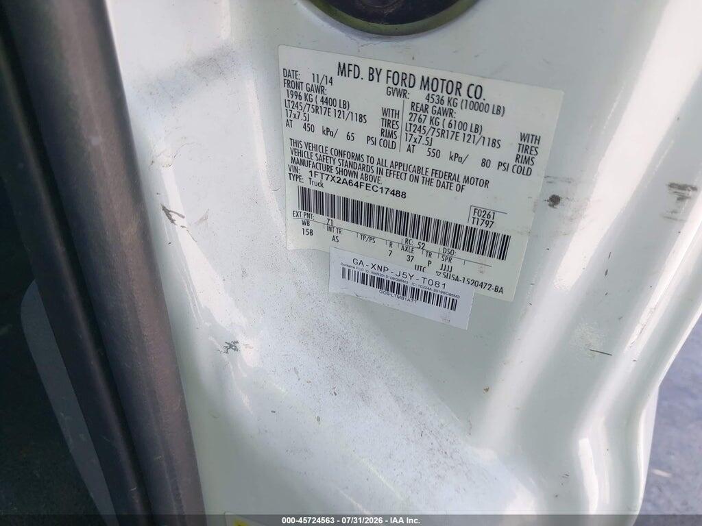 1FT7X2A64FEC17488 2015 FORD F-250 photo no. 9