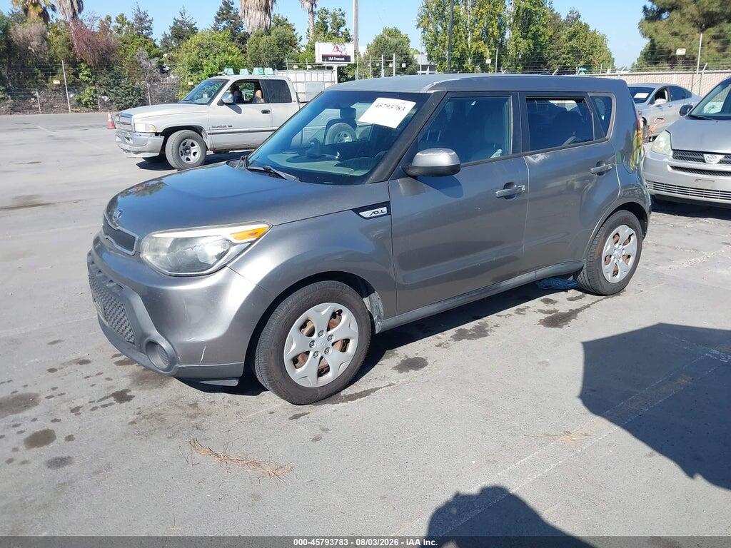 KNDJN2A26F7128728 2015 KIA SOUL photo no. 2