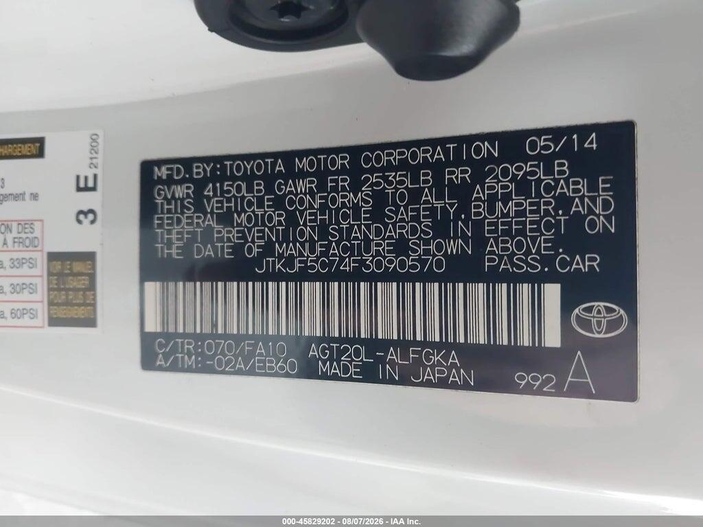 JTKJF5C74F3090570 2015 SCION TC photo no. 9