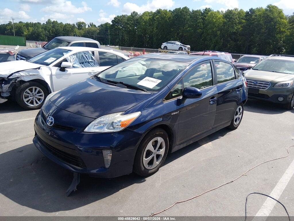 JTDKN3DUXF0446822 2015 TOYOTA PRIUS photo no. 2