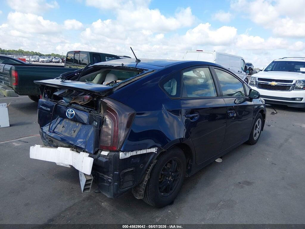 JTDKN3DUXF0446822 2015 TOYOTA PRIUS photo no. 4