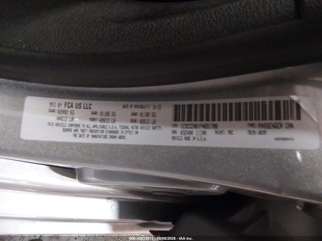 1C3CCCAB1FN691786 2015 CHRYSLER 200 photo no. 9