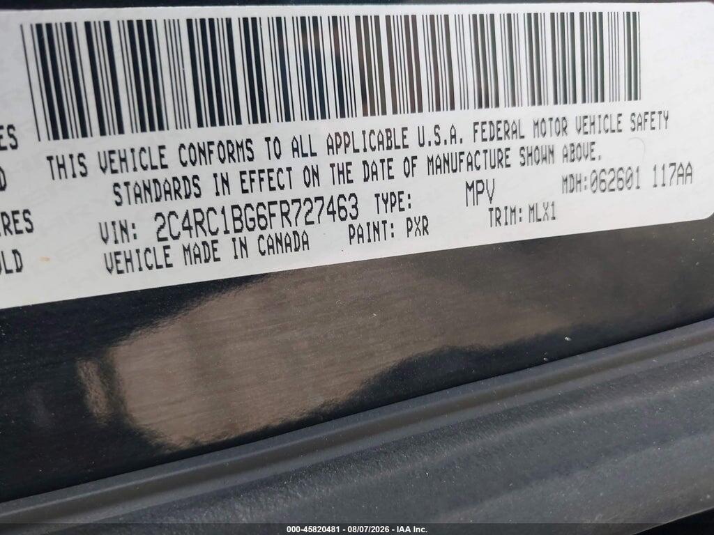 2C4RC1BG6FR727463 2015 CHRYSLER TOWN & COUNTRY photo no. 9
