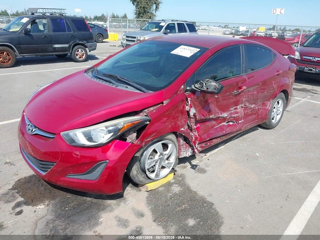 5NPDH4AE8FH616522 2015 HYUNDAI ELANTRA photo no. 2