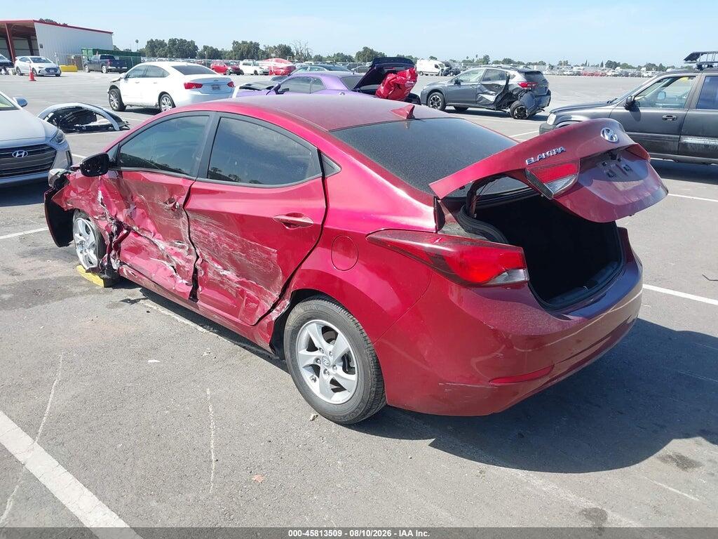 5NPDH4AE8FH616522 2015 HYUNDAI ELANTRA photo no. 3