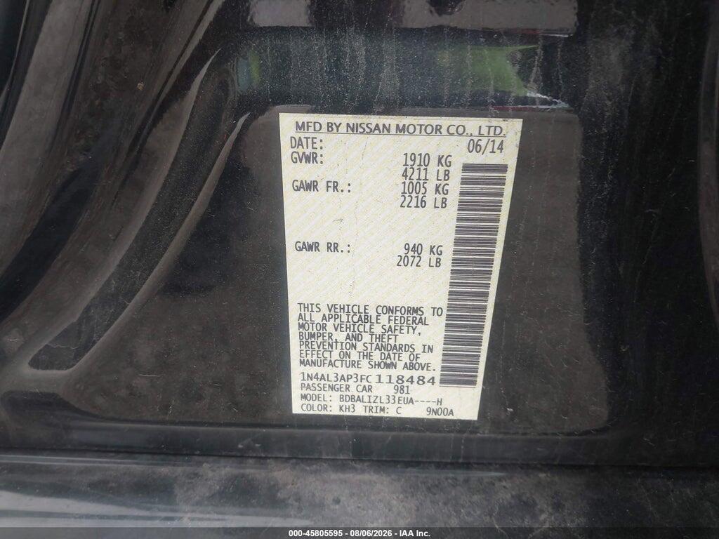 1N4AL3AP3FC118484 2015 NISSAN ALTIMA photo no. 9