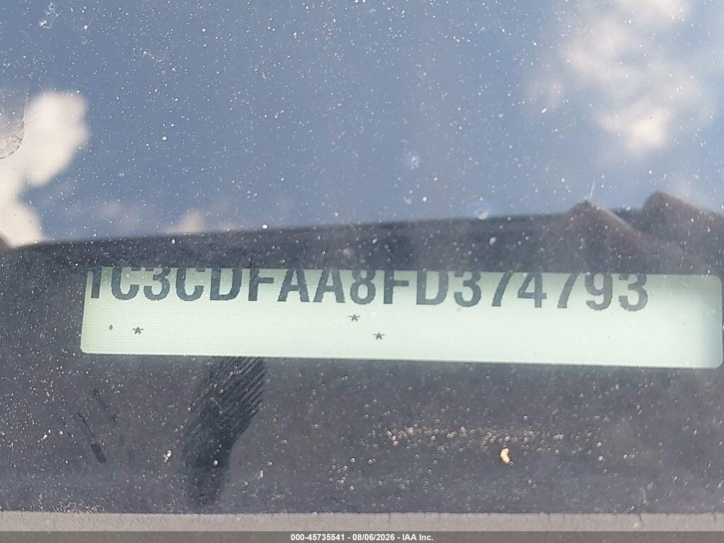 1C3CDFAA8FD374793 2015 DODGE DART photo no. 9