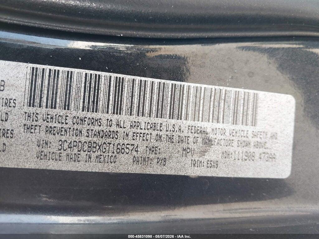 3C4PDCBBXGT166574 2016 DODGE JOURNEY photo no. 9