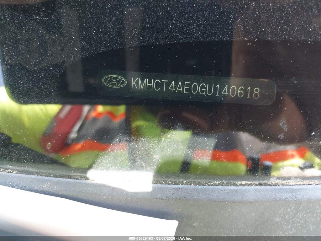 KMHCT4AE0GU140618 2016 HYUNDAI ACCENT photo no. 9