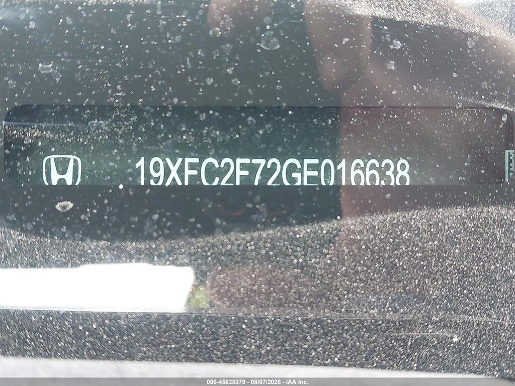 19XFC2F72GE016638 2016 HONDA CIVIC photo no. 9