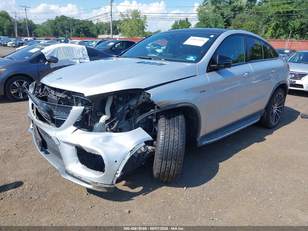 4JGED6EB6GA044141 2016 MERCEDES-BENZ GLE 450 AMG COUPE photo no. 2