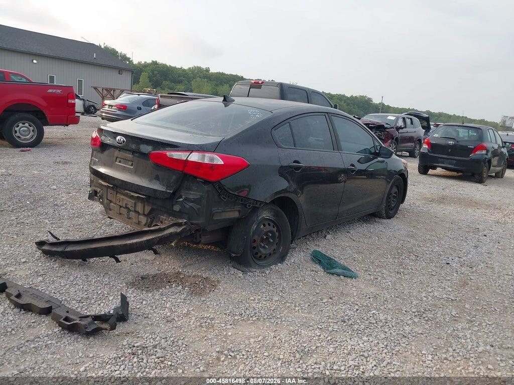 KNAFK4A60G5615897 2016 KIA FORTE photo no. 4