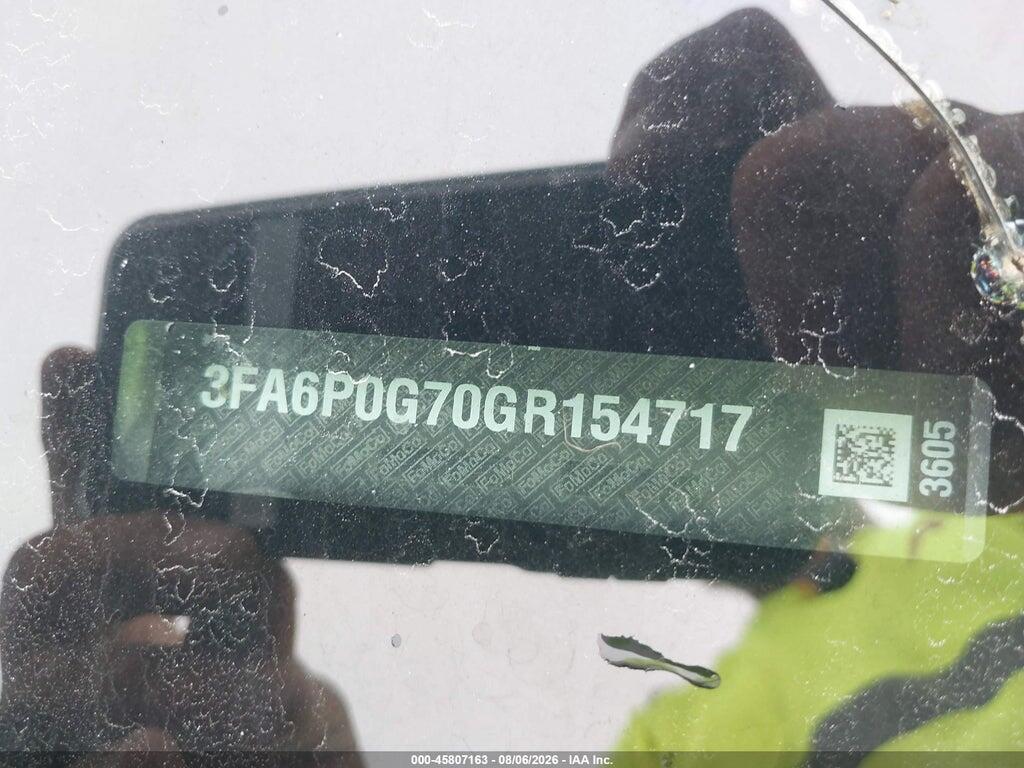 3FA6P0G70GR154717 2016 FORD FUSION photo no. 9