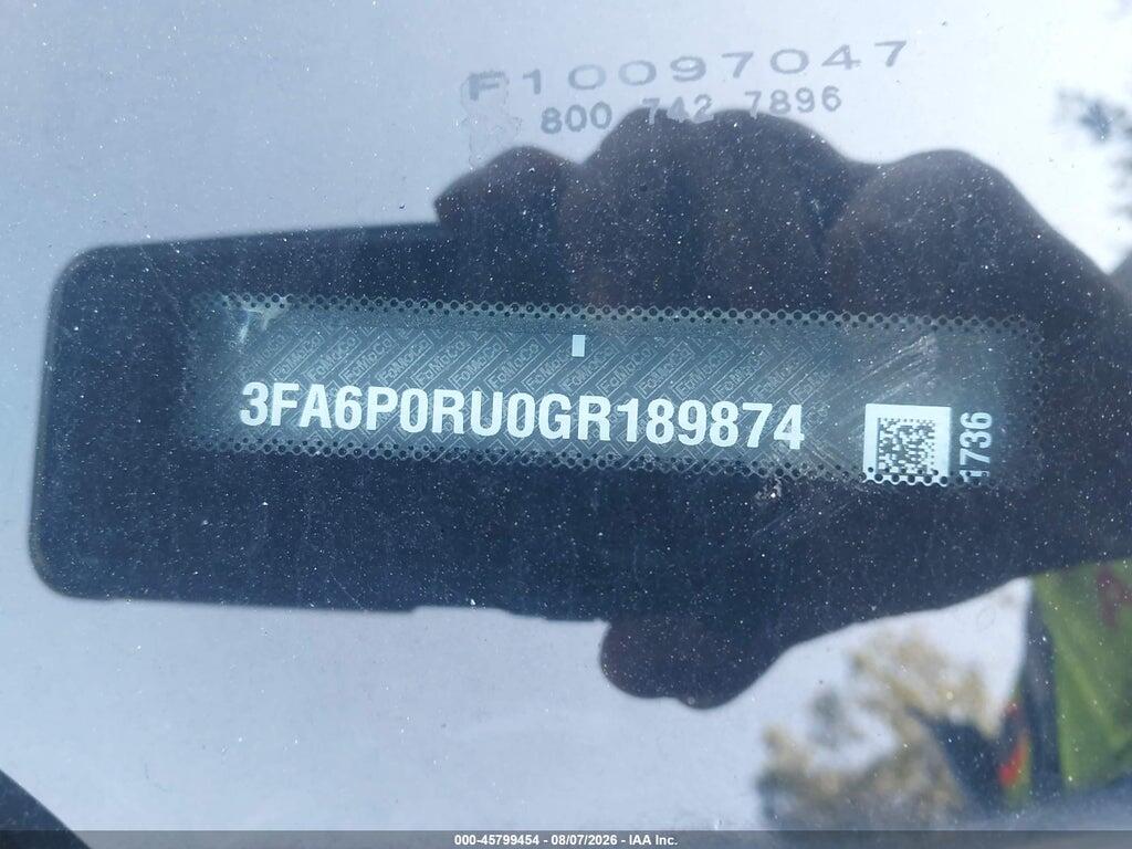 3FA6P0RU0GR189874 2016 FORD FUSION HYBRID photo no. 9