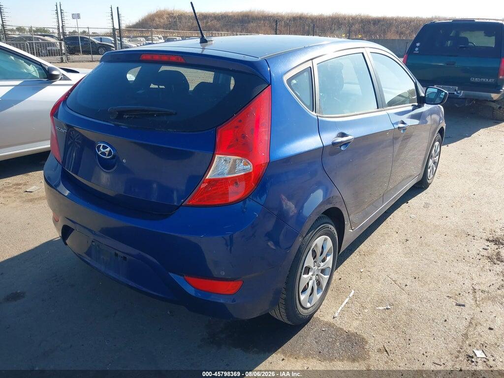 KMHCT5AEXGU262277 2016 HYUNDAI ACCENT photo no. 4