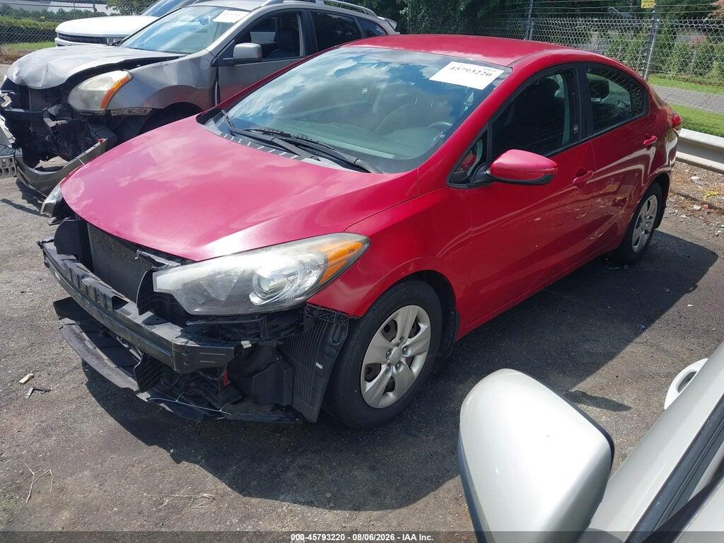 KNAFK4A68G5574998 2016 KIA FORTE photo no. 2