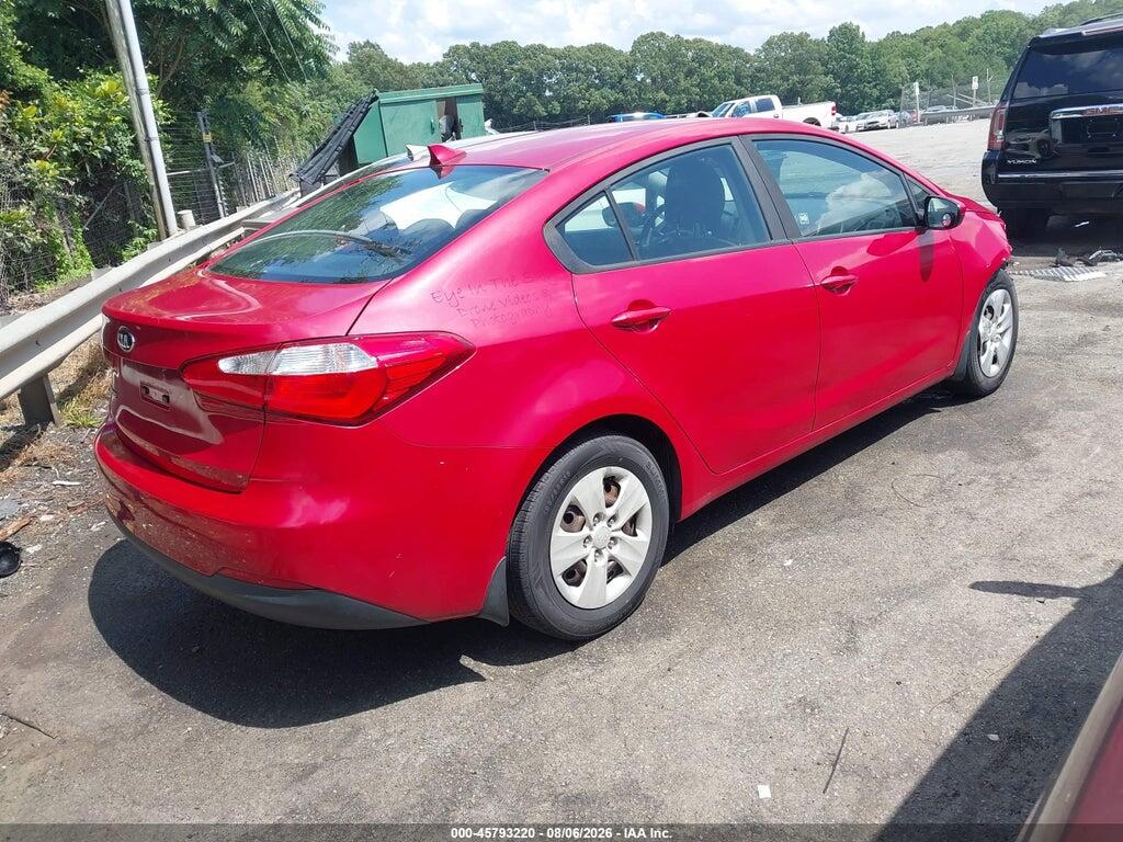KNAFK4A68G5574998 2016 KIA FORTE photo no. 4