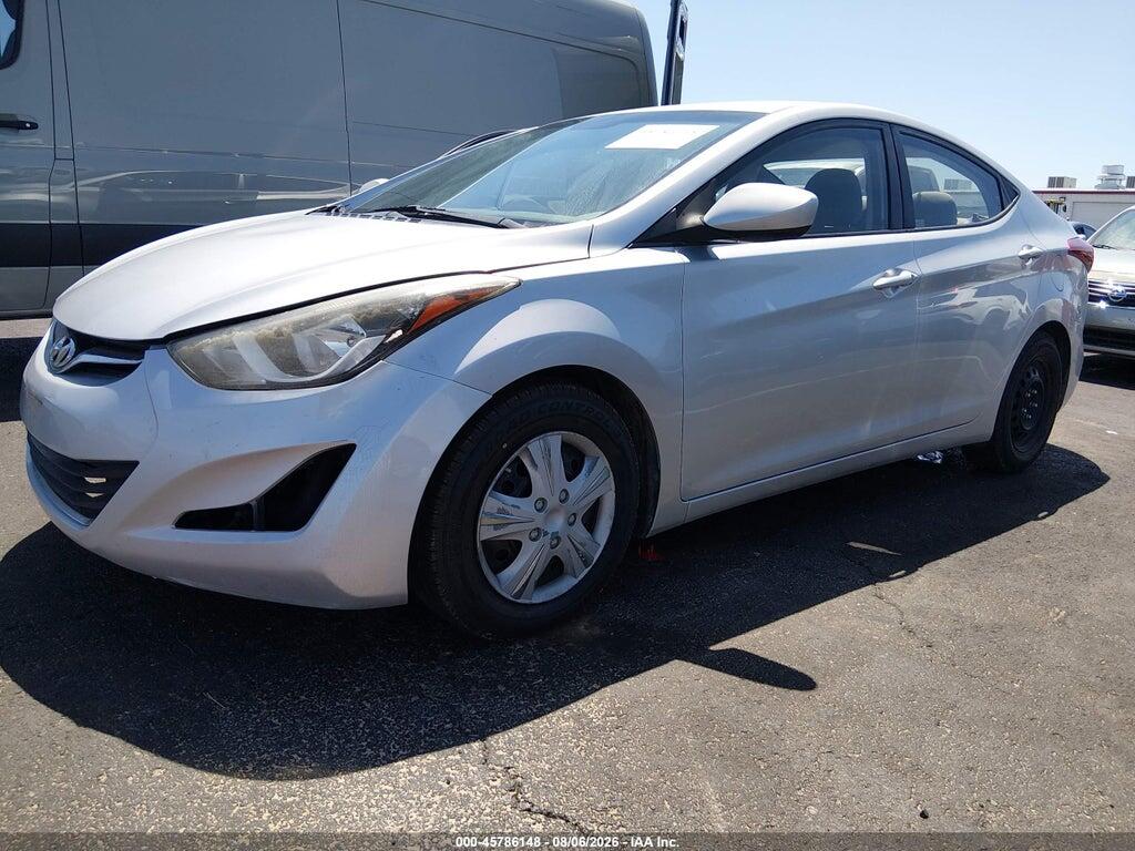 5NPDH4AE8GH687639 2016 HYUNDAI ELANTRA photo no. 2