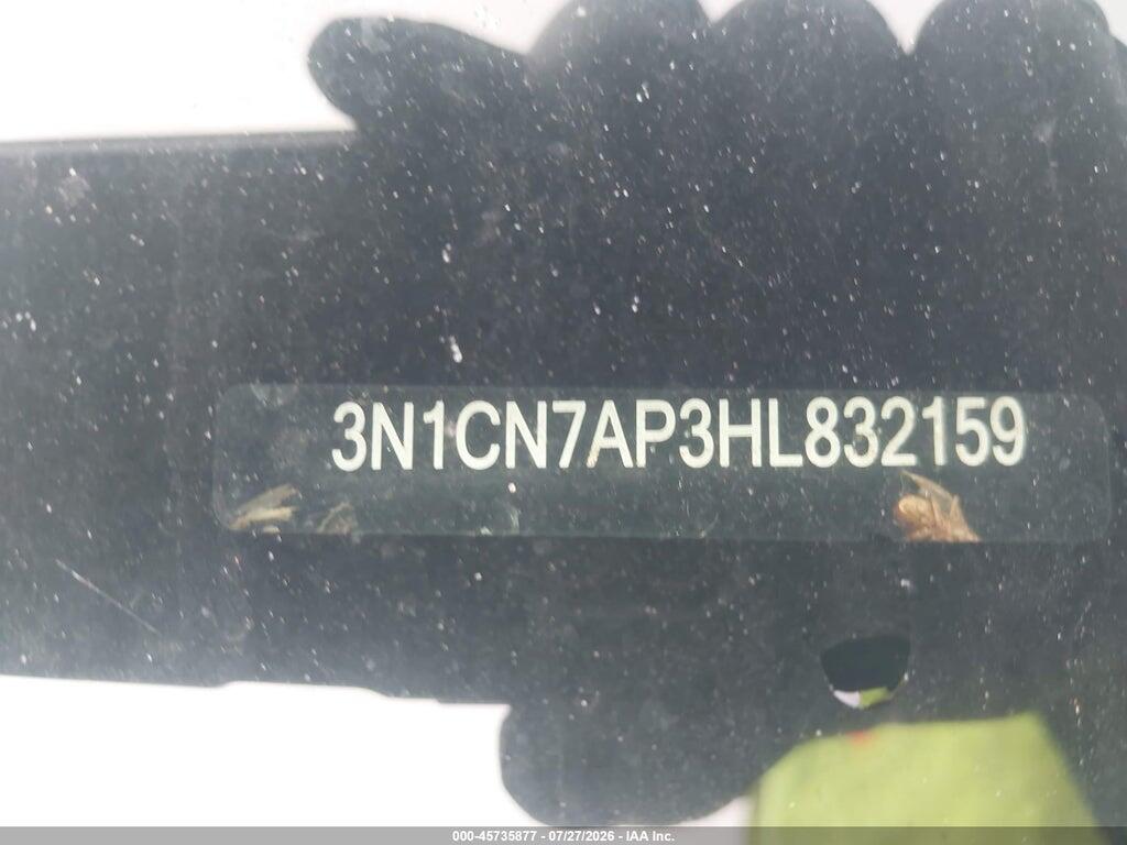 3N1CN7AP3HL832159 2017 NISSAN VERSA photo no. 9