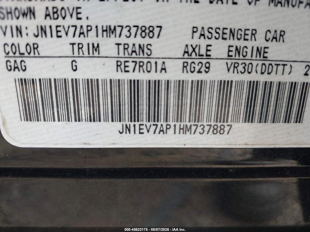 JN1EV7AP1HM737887 2017 INFINITI Q50 photo no. 9