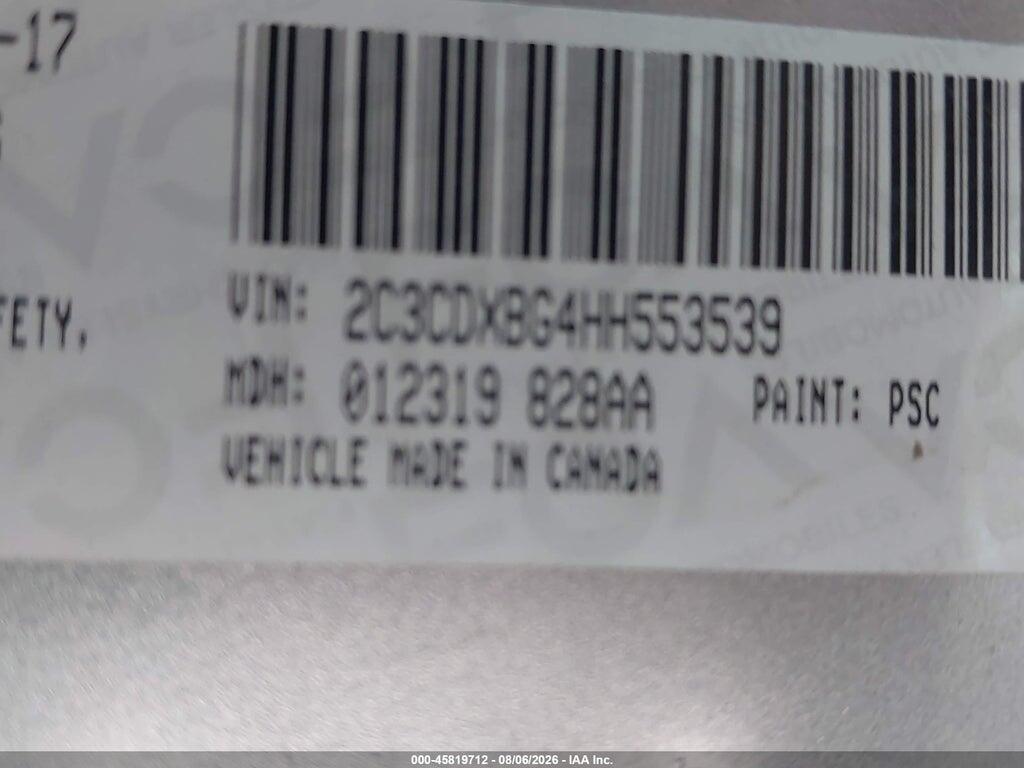 2C3CDXBG4HH553539 2017 DODGE CHARGER photo no. 9