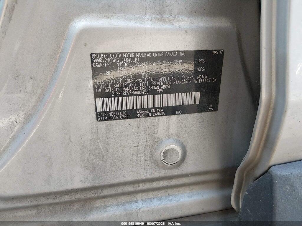 2T3RFREV7HW682459 2017 TOYOTA RAV4 photo no. 9
