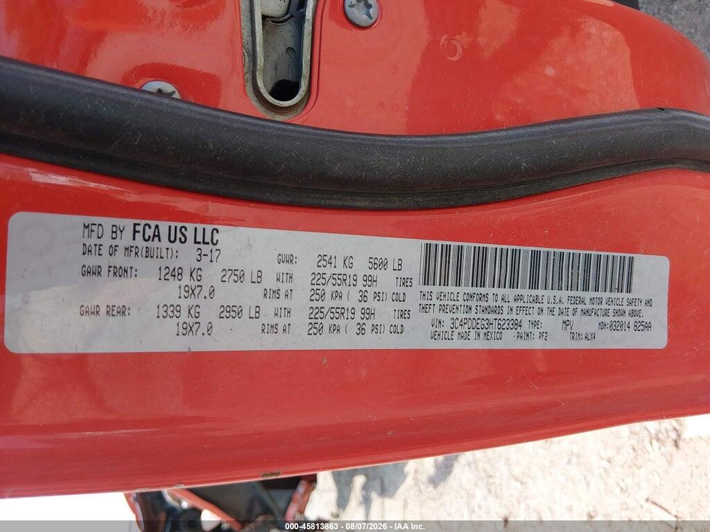 3C4PDDEG3HT623384 2017 DODGE JOURNEY photo no. 9