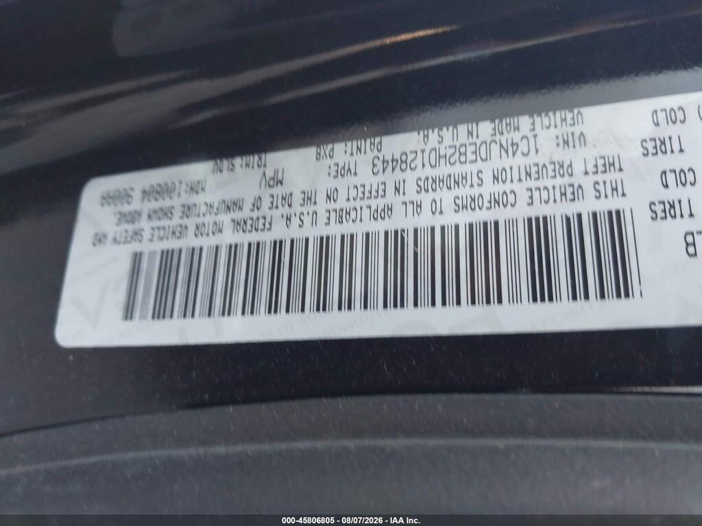 1C4NJDEB2HD128443 2017 JEEP COMPASS photo no. 9